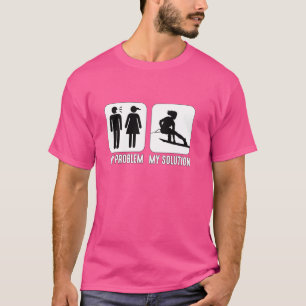 Camiseta Meu Problema Meu Pictograma Mãe Pai Água Esportes