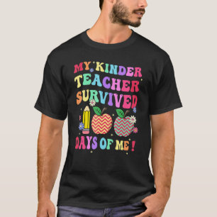 Camiseta Meu Professor De Jardim De Infância Sobreviveu 100