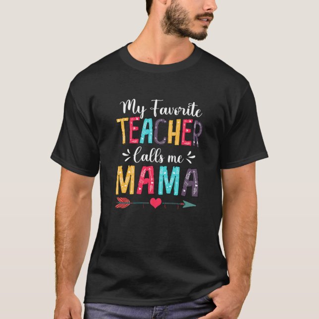 Camiseta Meu professor favorito me chama de pai da mãe (Frente)