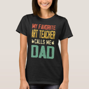 Camiseta Meu Professor Favorito Me Chama De Pai Design Vint