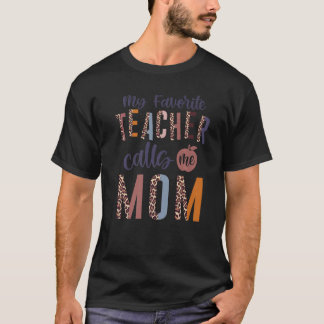 Camiseta Meu Professor Favorito Me Chama Mãe Leopardo Para 