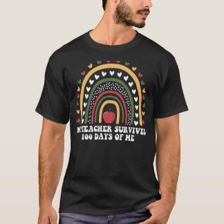 CAMISETA MEU PROFESSOR SOBREVIVEU 100 DIAS DE MEU PROFESSOR