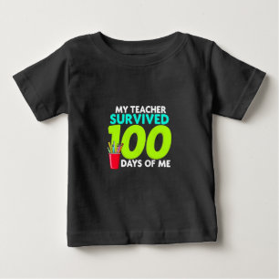 Camiseta "Meu professor sobreviveu a 100 dias de mim