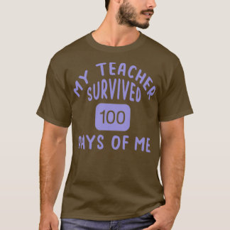 Camiseta Meu Professor Sobreviveu A 100 Dias De Mim 5