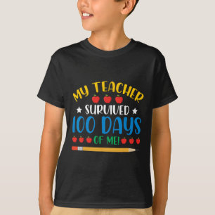 Camiseta Meu Professor Sobreviveu A 100 Dias De Minha Diver