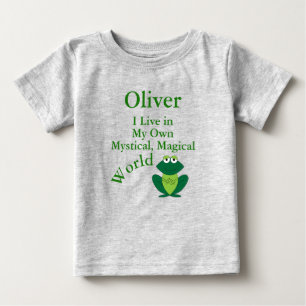 Camiseta Meu Próprio Mundo Mágico Místico Divertido Sapo