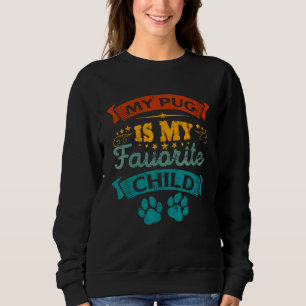 Camiseta Meu Pug é Meu Filho Favorito Humor Familiar Divert