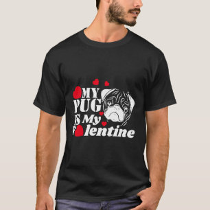 Camiseta Meu Pug é meu namorado, citações engraçadas Ajuste