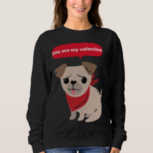 Camiseta Meu Pug É Meu Namorados Engraçado Pug Clássico T-S