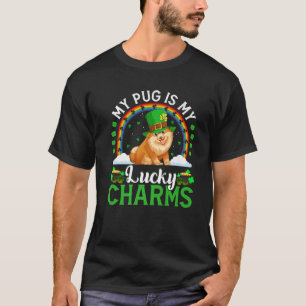 Camiseta Meu Pug É Minha Sorte Charme Rua De Cachorro Engra
