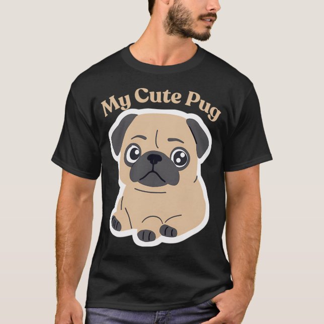 Camiseta Meu Pug Fofo (Frente)