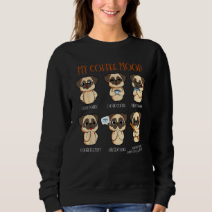 Camiseta Meu Pug Humores Café Cão Dizendo Bebedor de Café