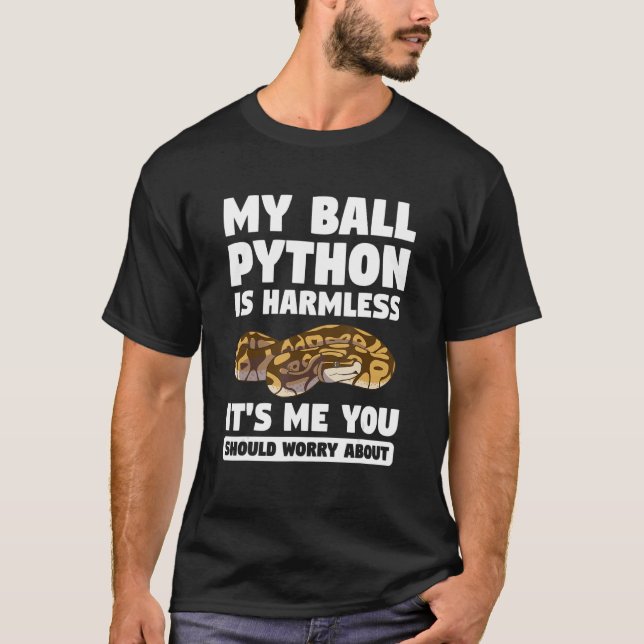 Camiseta Meu Python Bola É Sem Prejuízo Sou Eu Que Você Dev (Frente)