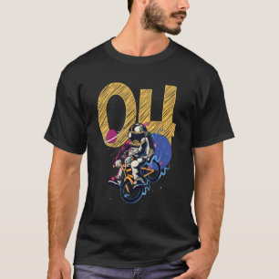 Camiseta Meu quarto aniversário Astronauta Feliz Aniversári