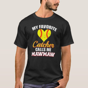 Camiseta Meu receptor favorito me chama de MawMaw Softbol M