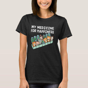 Camiseta Meu Remédio Para Felicidade Chamado Gatos Todos os