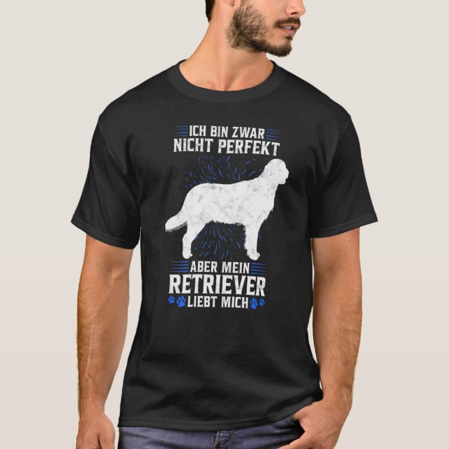 Camiseta Meu Retriever De Revestimento Simples Me Ama Propr (Frente)