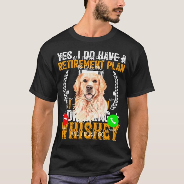 Camiseta Meu Retriever Está Ligando Para Eu Ir Para O Cacho (Frente)