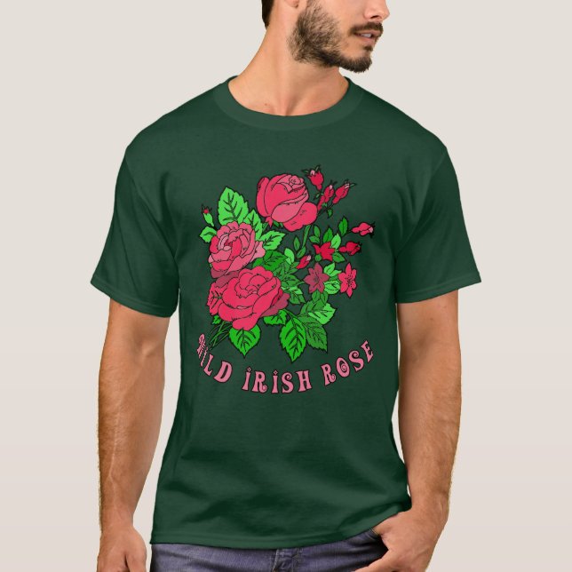 Camiseta Meu Rosa irlandês selvagem (Frente)