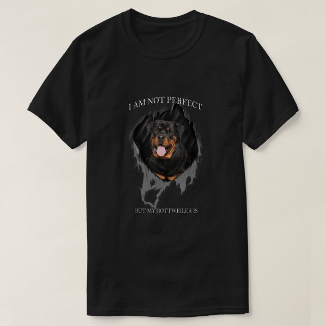 Camiseta Meu Rottweiler É Cães Perfeitos (Frente do Design)