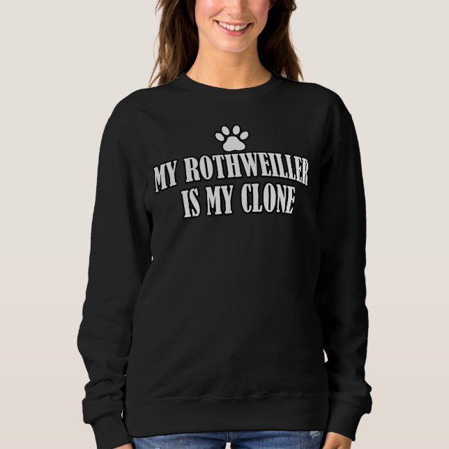 Camiseta Meu Rottweiler É Meu Clone (Frente)