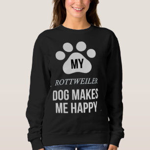 Camiseta Meu Rottweiler Me Faz Feliz Por Rottweiler