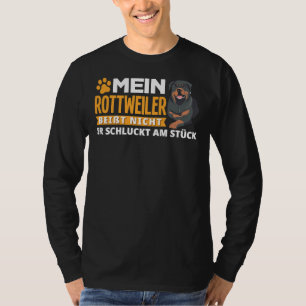 Camiseta Meu Rottweiler Morde Ele Engole Em Uma Peça