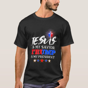 Camiseta Meu Salvador Trump É O Meu Presidente Christian