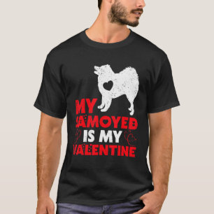 Camiseta Meu Samoyed É Meu Namorados Engraçado Cachorro Sam