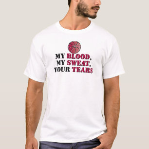 Camiseta Meu sangue, meu suor, seus rasgos - basquetebol