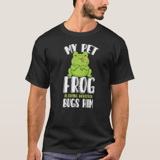 Camiseta Meu Sapo de Estimação Está Comendo Tudo o Que O In