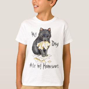 Camiseta Meu Schipperke comeu meus trabalhos de casa