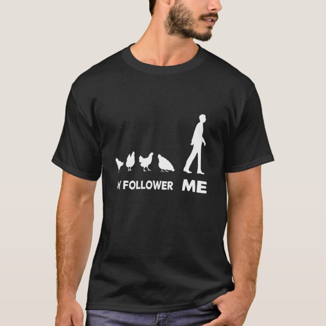 Camiseta Meu Seguidor E Eu Frango Frango Fofo (Frente)