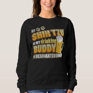 Camiseta Meu Shih Tzu É Meu Amigo Bebendo