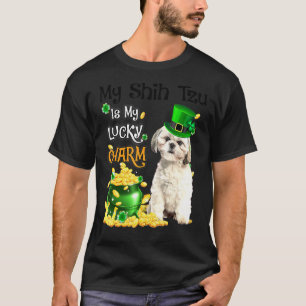 Camiseta Meu Shih Tzu É Meu Sortudo Charme Cachorro Bonito