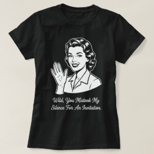 Camiseta Meu Silêncio por Convite Retro