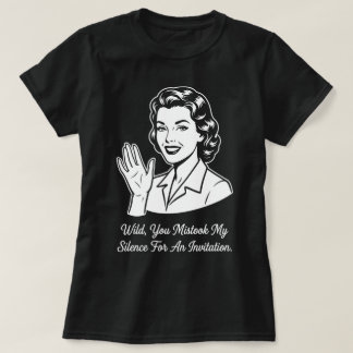 Camiseta Meu Silêncio por Convite Retro