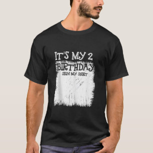 Camiseta Meu sinal de segundo aniversário é meu sinal de an