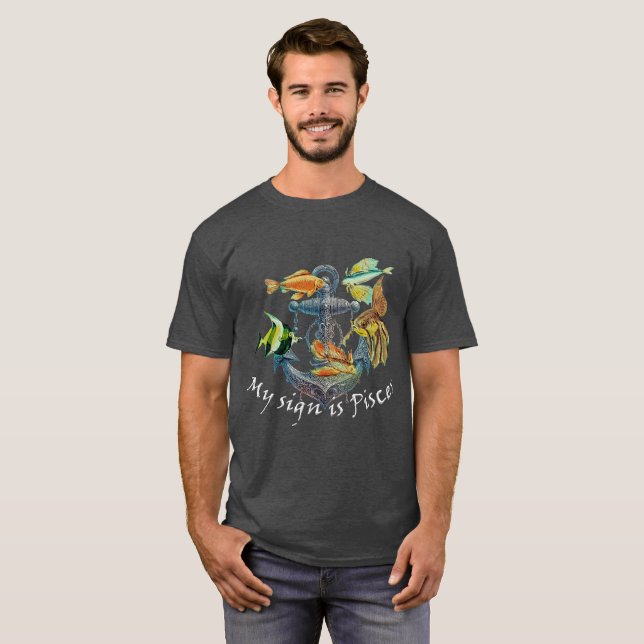 Camiseta Meu sinal é PEIXES. (Frente Completa)