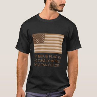 Camiseta Meu Sinalizador Beige É Na Verdade Mais De Uma Cor