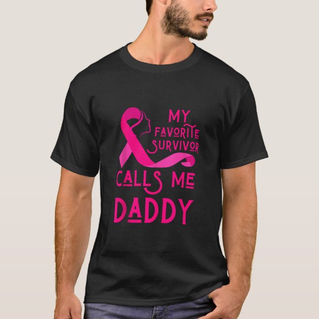 Camiseta Meu Sobrevivente Favorito Me Chama De Cancer De Ma (Frente)