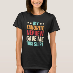 Camiseta Meu Sobrinho Favorito Me Deu Este Dia De Tia