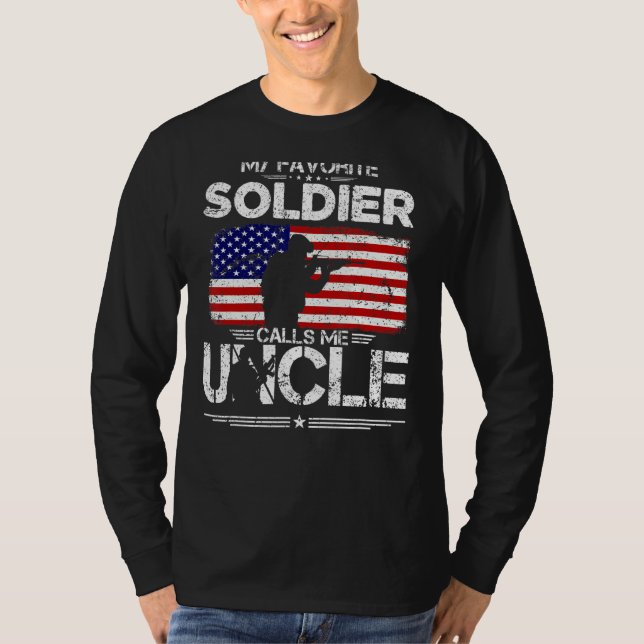 Camiseta Meu Soldado Favorito Me Chama De Bandeira American (Frente)