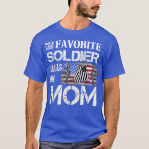 Camiseta meu soldado favorito me chama de mãe 2