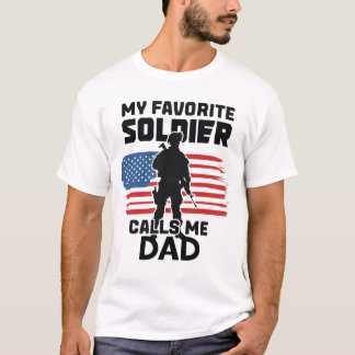 CAMISETA MEU SOLDADO FAVORITO ME CHAMA DE PAI