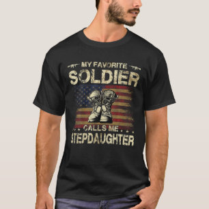Camiseta Meu Soldado Favorito Me Chama De Sete Do Exército