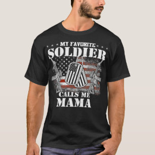 Camiseta Meu Soldado Favorito Me Chama Mãe 1