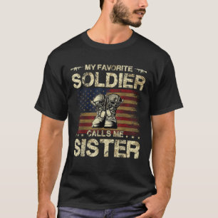 Camiseta Meu Solidário Favorito Me Chama Irmã Orgulhosa Sis