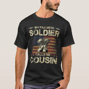 Camiseta Meu Solidário Favorito Me Chama Primo   Exército