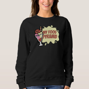 Camiseta Meu Sorvete de Pirâmide Comida Cone Happy Sorvete 